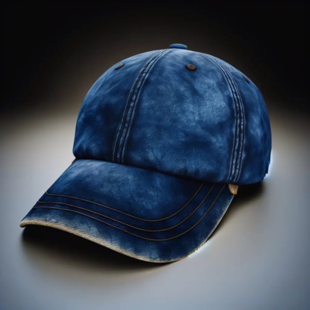 Jeansowa czapka z daszkiem Denim Vintage