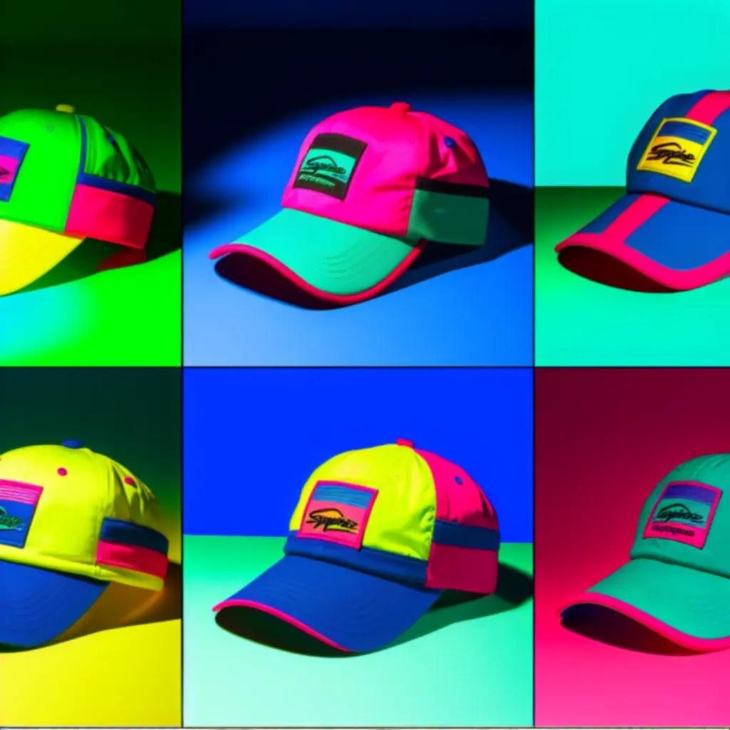 Neonowe i retro czapki inspirowane latami 90.