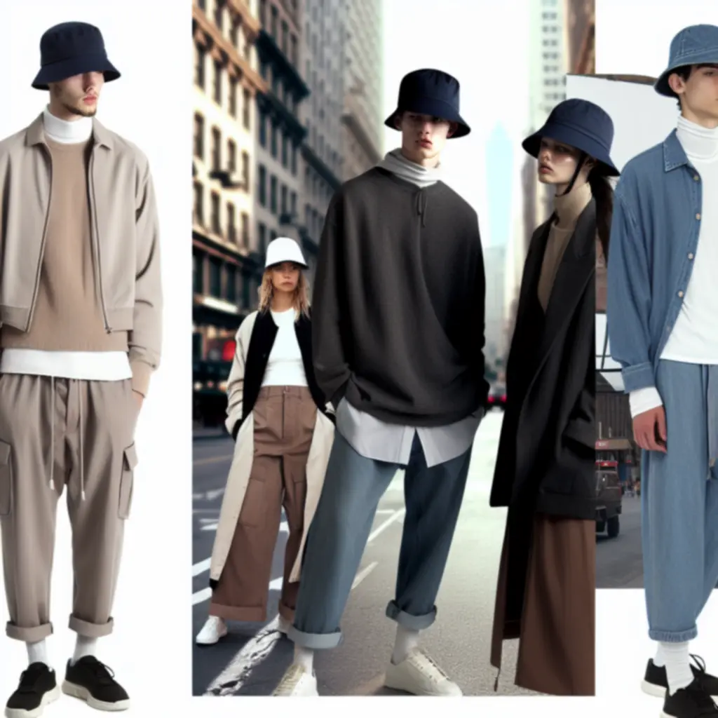 Street style: warstwowe stylizacje z czapkami i bucket hats w neutralnej palecie