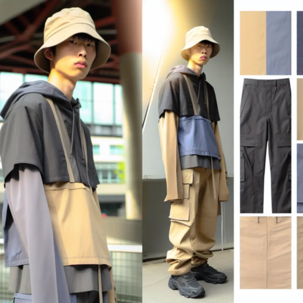 Bucket hat w piaskowym kolorze w stylu utility